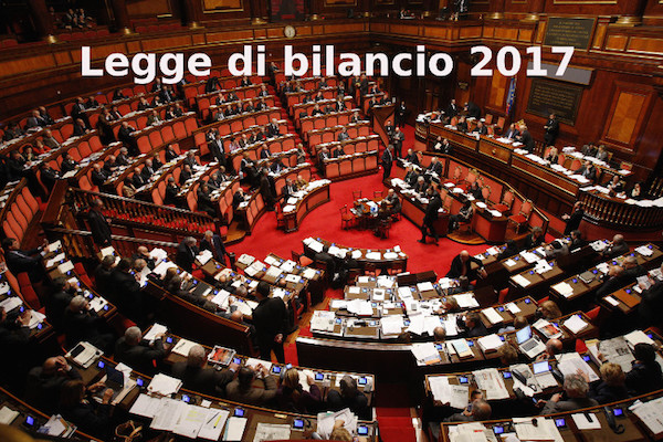 Legge di bilancio 2017